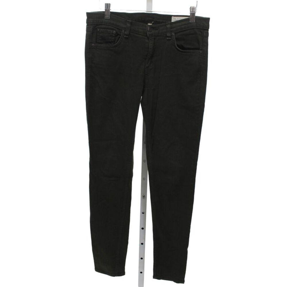 Rag & Bone Jean Womens Skinny Jeans Green Cotton Blend Mid Rise Size 28